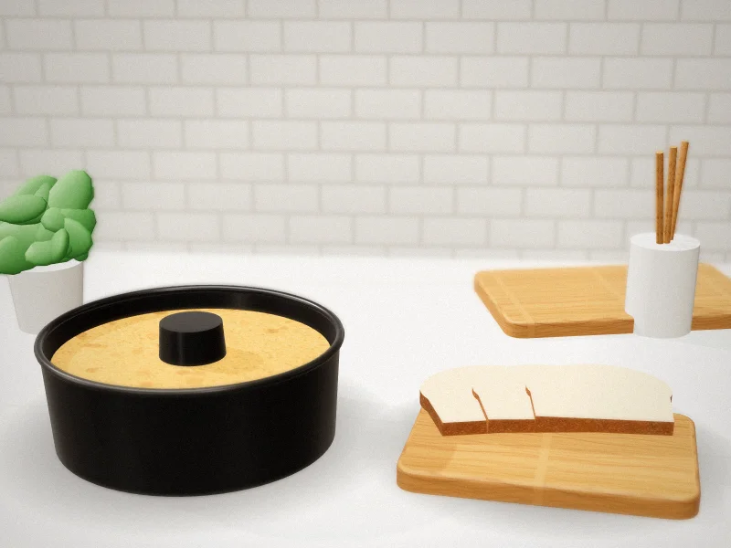 P&P CHEF Angel Food Cake Pan, 10" in a home kitchen