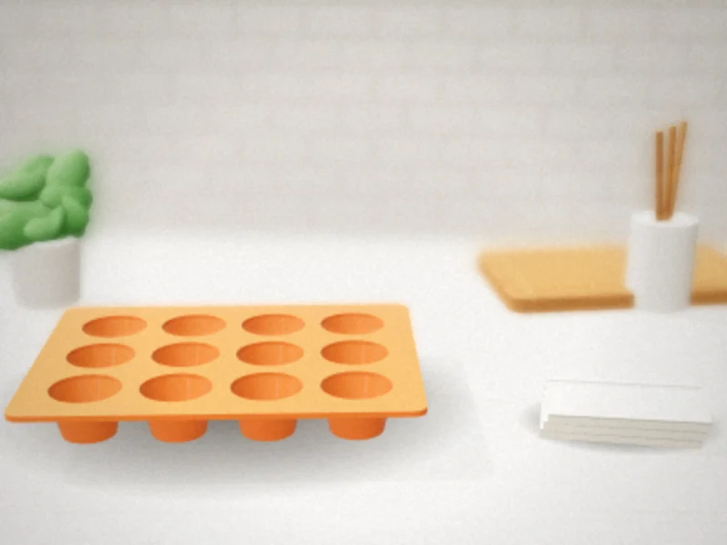 Round Silicone Candy Molds, 220 Cavities, 4-Piece in a home kitchen