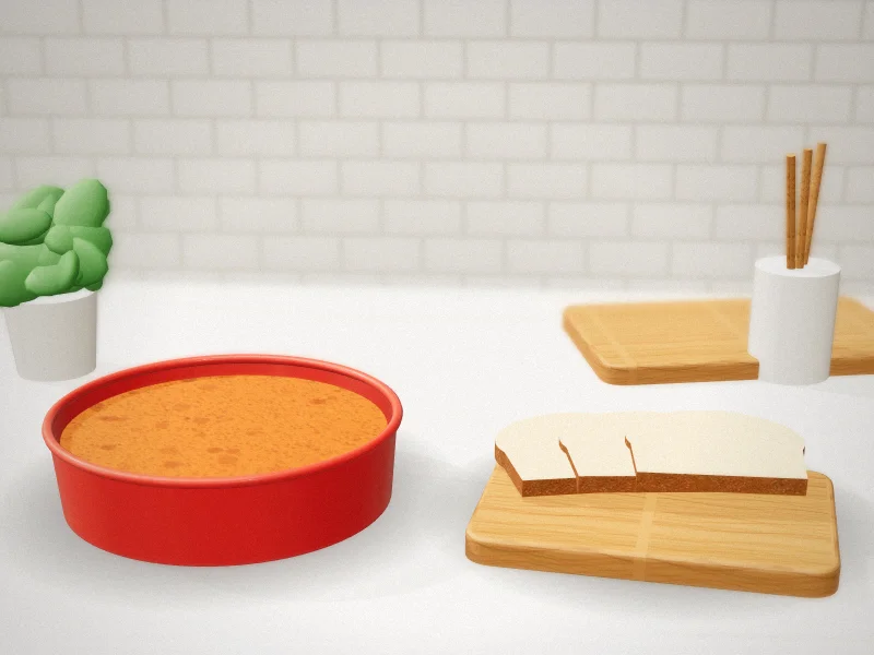 Silicone 9 Inch Round Pan in a home kitchen