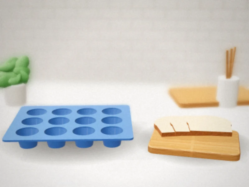 Silicone Lollipop Molds, 2-Pack, 24 Cavities with Sticks in a home kitchen