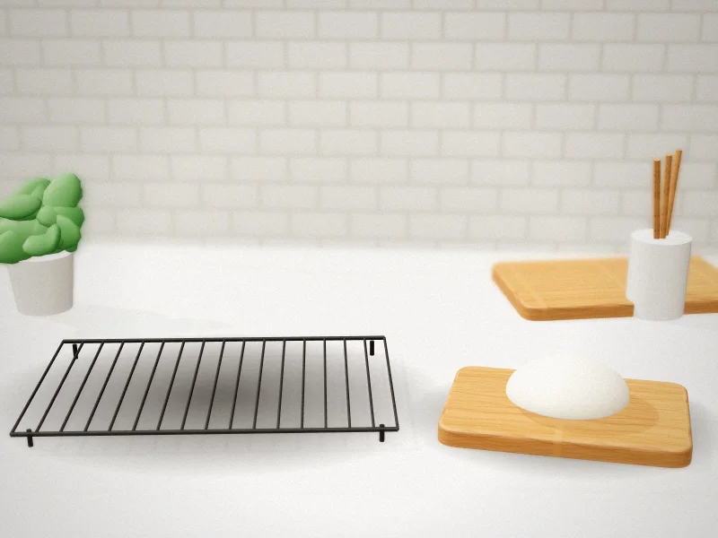Simple Houseware Expandable Pan Rack, 10 Compartments in a home kitchen