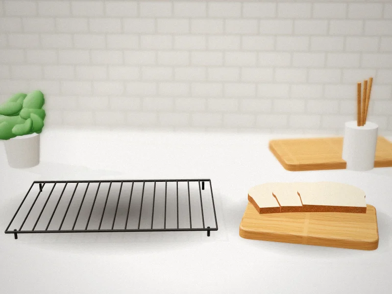 Ultra Cuisine Cooling and Baking Rack Set in a home kitchen