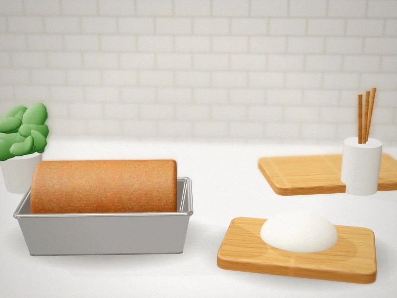 USA Pan Large Nonstick Bread Loaf Pan in a home kitchen
