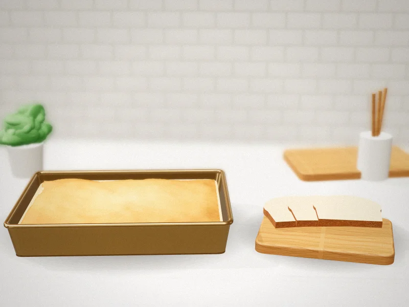 USA Pan Nonstick Rectangular Cake Pan, 9 x 13 Inch in a home kitchen