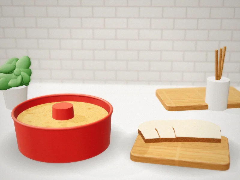 Wilewir Silicone Angel Food Cake Pan with Stainless Steel Frame in a home kitchen