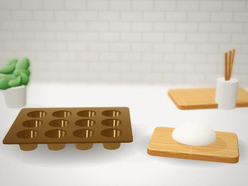 Wilton Gold Non-Stick Mini Loaf Pan, 8-Cavity, Made Without PFAS in a home kitchen