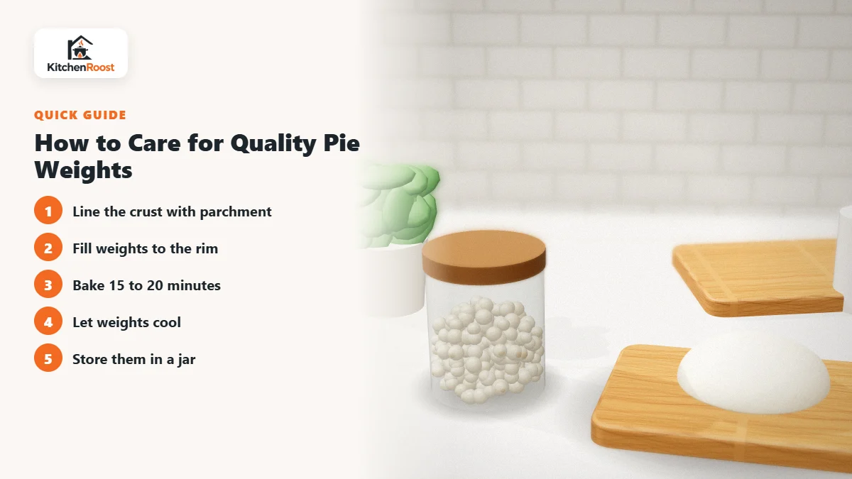 How to Care for Quality Pie Weights - best quality baking weights