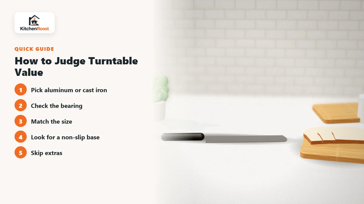 How to Judge Turntable Value - best value cake decorating turntable